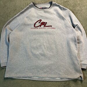 Vintage 90s Chaps Ralph Lauren Spellout Crewneck Sweater Size XL Y2K